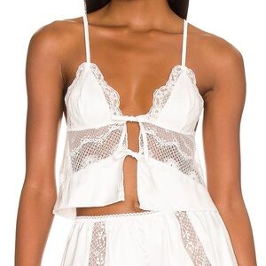 White Lace Cami Tank Top